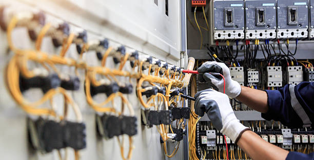 Professional Electrician technician working in West University Place, TX
